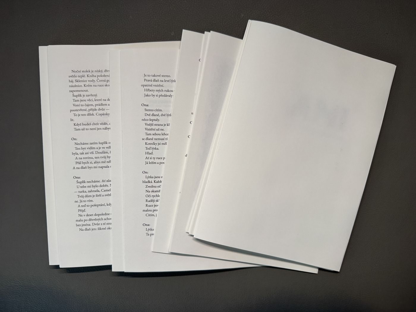 Folded signatures stacked and ready